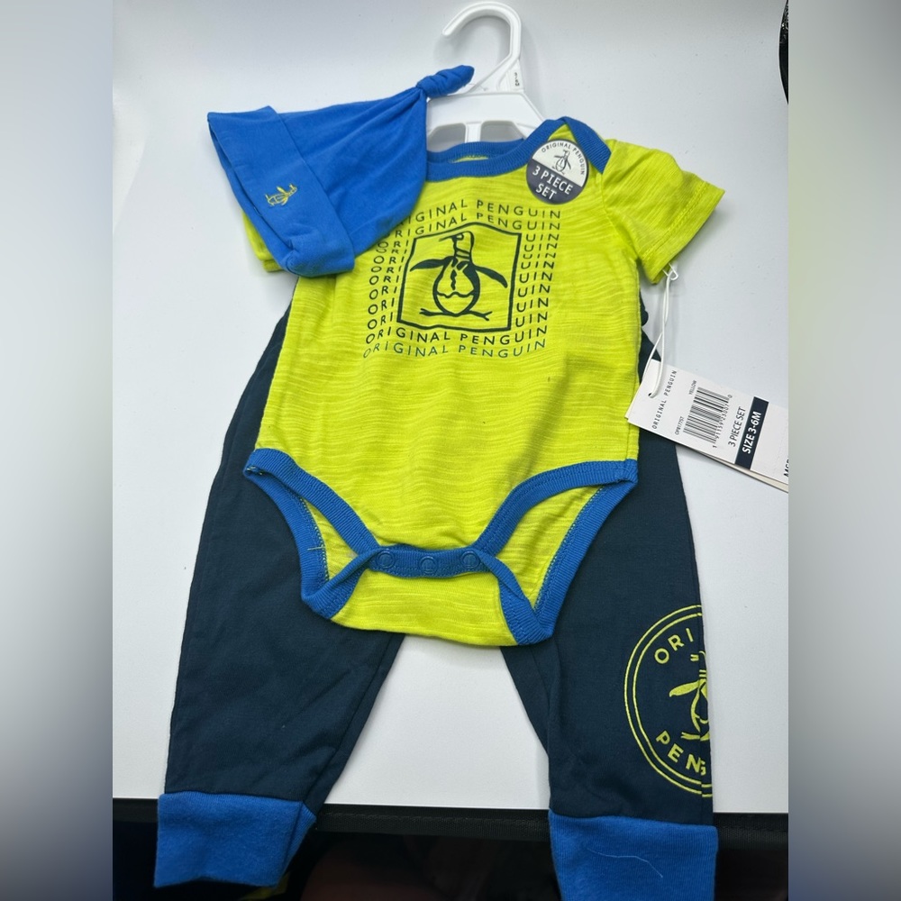 Original Penguin Little Boys 3 Piece Short Set MSRP $32.00